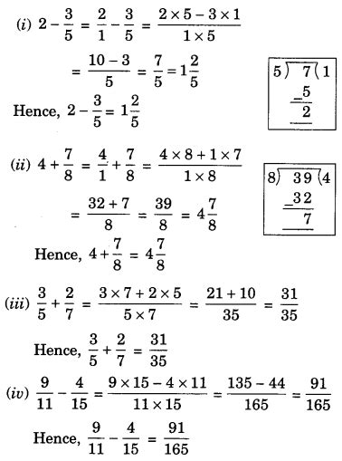 Ncert Solutions For Class Maths Chapter Fractions And Decimals