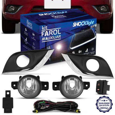 Kit Farol Milha Nissan Versa 2014 2015 2016 2017 2018 Auxiliar Neblina