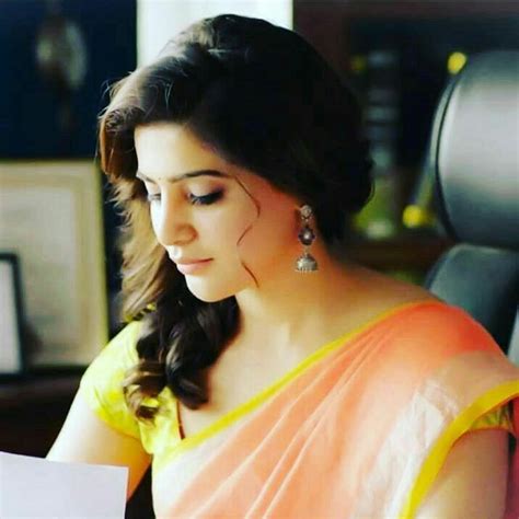 Samantha Latest Cute Saree Stills Photos Hot Photos In Saree