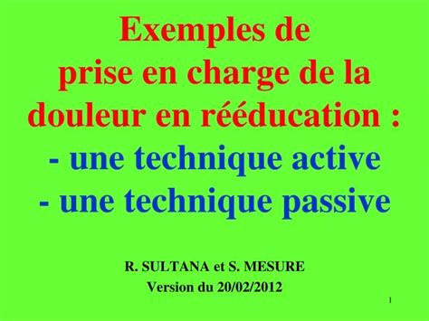 PPT R SULTANA Et S MESURE Version Du 20 02 2012 PowerPoint