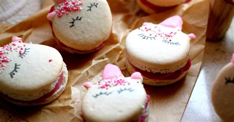 S Es Leibgericht Einhorn Macarons Mit Himbeer F Llung