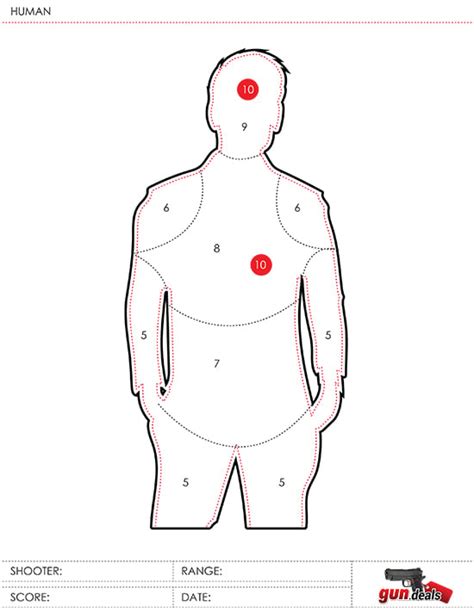 Human Shooting Targets To Print