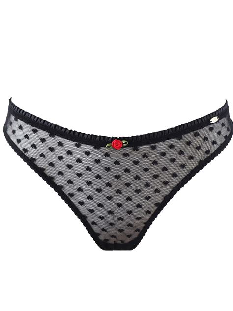 Heart Mesh Thong Lingerie Sets Pretty Polly