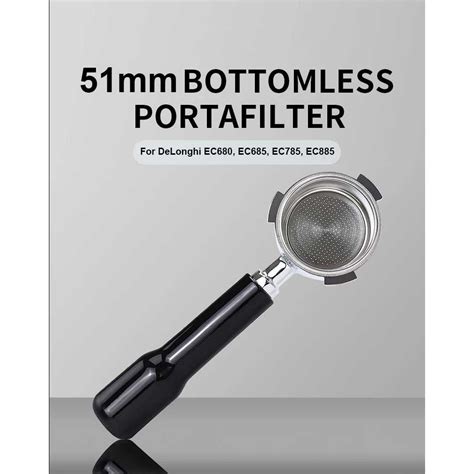 Jual One Two Cups Bottomless Naked Portafilter Stainless Mm For DeLonghi CG Shopee