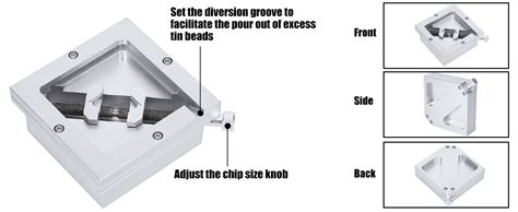 BGA Reballing Station HT 90 Diagonal Universal Stencil Solder Aluminum