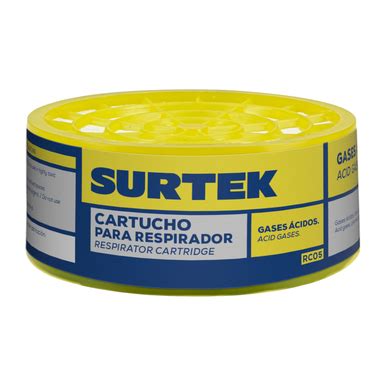 Cartucho Para Respirador Protecci N Para Gases Cidos Surtek Rc