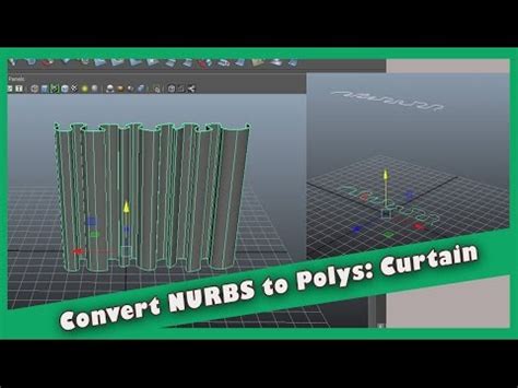 How To Convert NURBS To Polygons Curtains YouTube