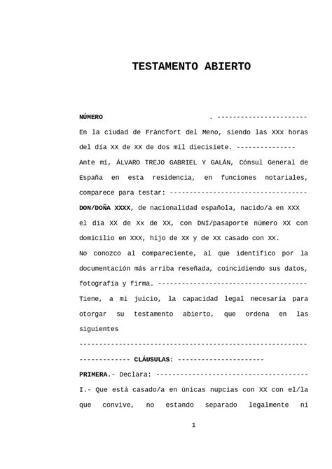 Total 55 Imagen Modelo De Testamento Privado Abzlocalmx