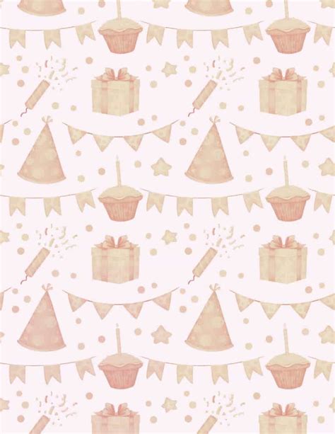 Printable Birthday Wrapping Paper