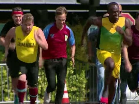 James Corden Owen Wilson Race Usain Bolt