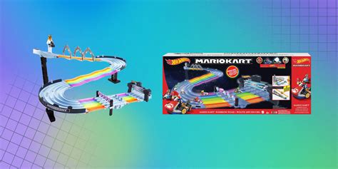 Hot Wheels Mario Kart Rainbow Road Raceway Track Set - ayanawebzine.com