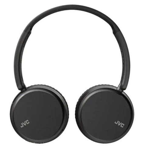 JVC Foldable Deep Bass On Ear Bluetooth Wireless HA S36W Carbon Blk