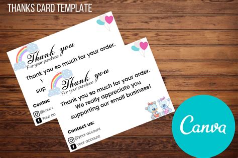 Thank You Card Canva Template Graphic By Nulabs Studio · Creative Fabrica