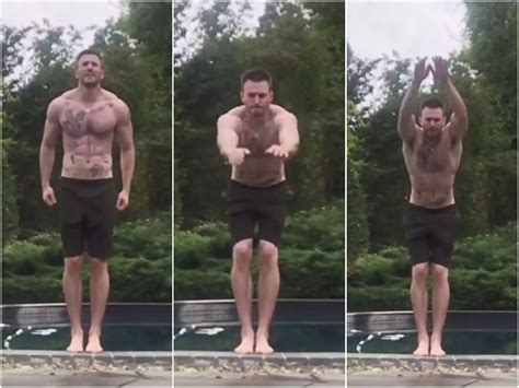 Fans are shocked to see Chris Evans' torso covered in tattoos in a video of him backflipping ...