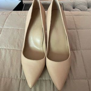 JustFab Shoes Nude Heels Gently Worn Look Brand New Poshmark
