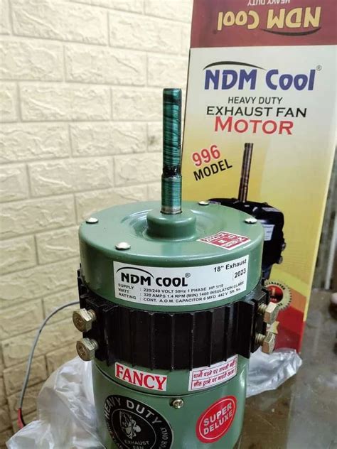 Single Phase Copper Exhaust Fan Motor 1400 Rpm 18 Inch At ₹ 750piece