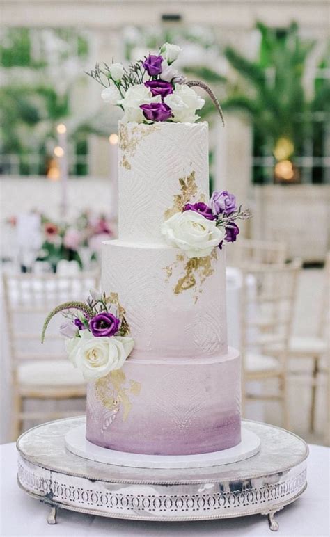 lavender themed wedding cake - Taina Hodge