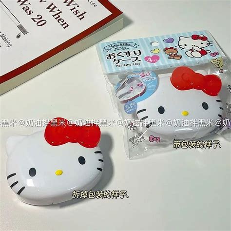 Kawaii Hello Kitty Pill Medicine Box Sanrioed My Melody Pill Case