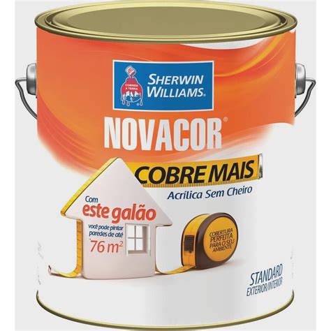 Tinta Sherwin Williams Novacor Standard L Gelo Fosco Submarino