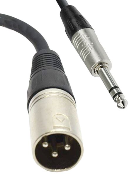 Male XLR 3pin To Stereo Jack Cable Hire Maniac Films