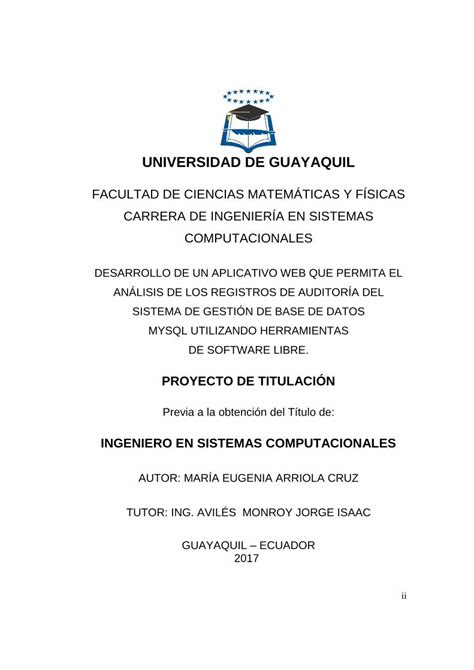 Pdf Universidad De Guayaquil Repositorio Ug Edu Ecrepositorio Ug