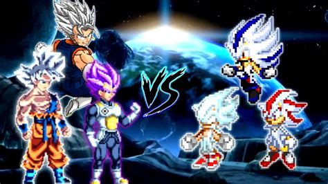 Son Goku V5 OP AF Vegeta V2 OP Vegito V2 OP VS Sonic Chaos V3 RN