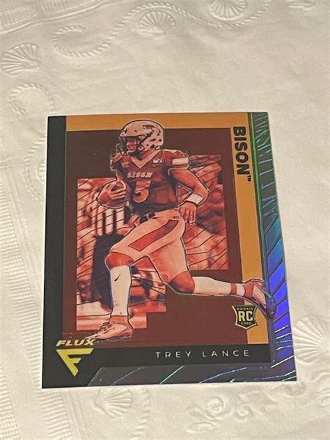 2021 Chronicles Draft Picks Flux Silver Prizm Trey Lance Rookie Card