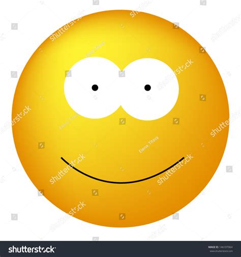 Happy Yellow Smiley Face Stock Vector Royalty Free 146107064