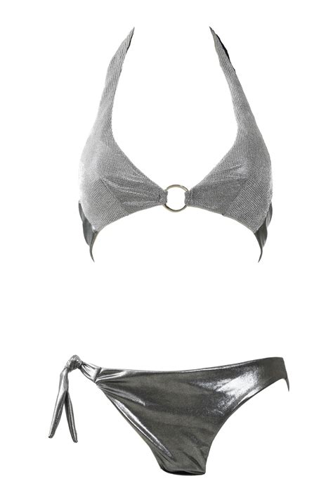 Bikini Americano Con Anello In Rete Metallica Eden