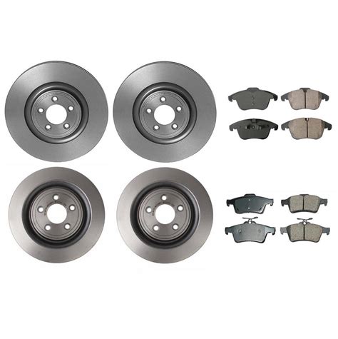 Jaguar Disc Brake Pad And Rotor Kit Front And Rear Mm Mm