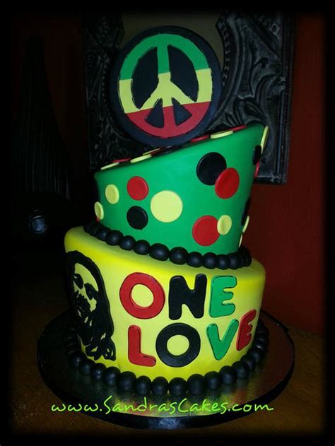 Bob Marley Themed Cake Cake By Sandrascakes Cakesdecor