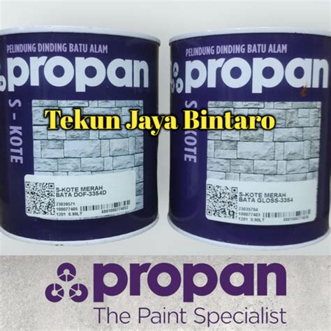 Jual PROPAN STONKOTE MERAH BATA CAT PELAPIS DINDING BATU ALAM