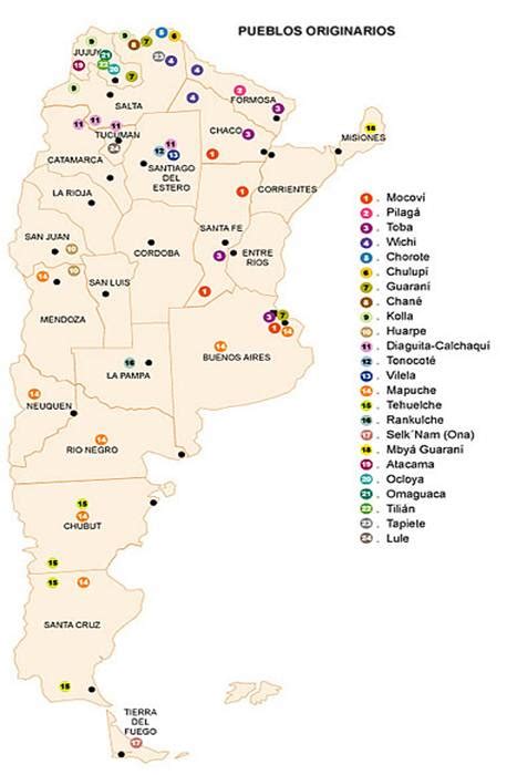 Mapa De Pueblos Originarios De Argentina Mapa De Argentina