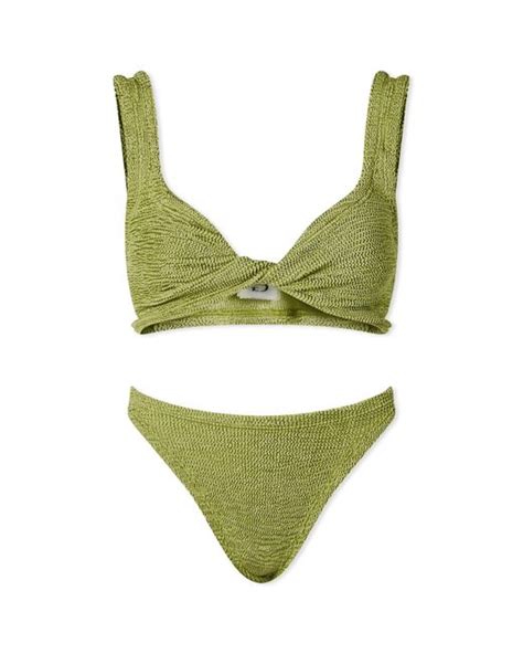 Hunza G Juno Bikini In Green Lyst