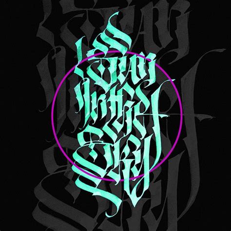 Calligraphy With Parallel Pen Collection On Behance Pen Collection Graffiti Lettering