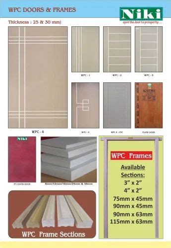 Niki Interior 30mm Wpc Bedroom Door For Home Size Dimension 81 At Rs