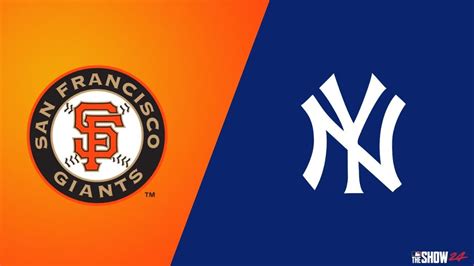 MLB The Show 24 Ll New York Yankees Vs San Francisco Giants Ll Mayo