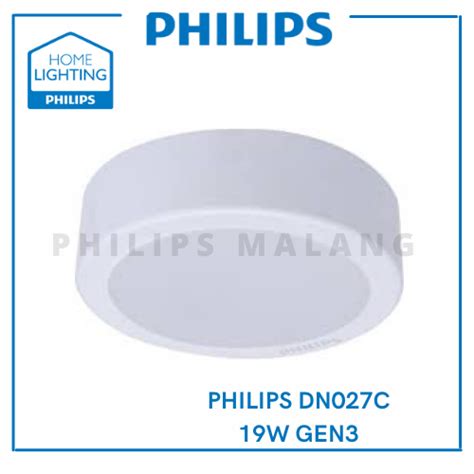 Jual Philips Dn027c G3 19w D225 9 Inch Surface Mounted Led Downlight