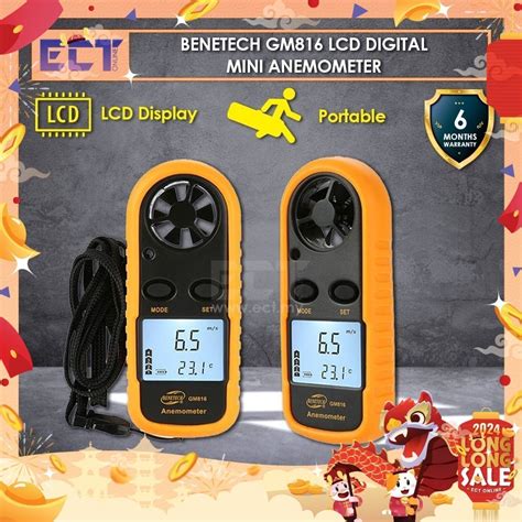 Benetech Gm Digital Lcd Cfm Cmm Thermo Anemometer For Wind Speed