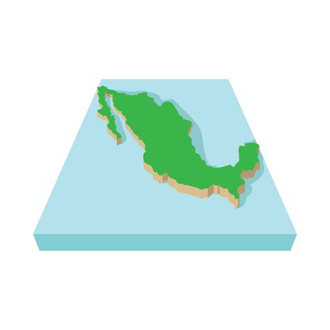 Mexico Map Icon Cartoon Style Vector Art At Vecteezy