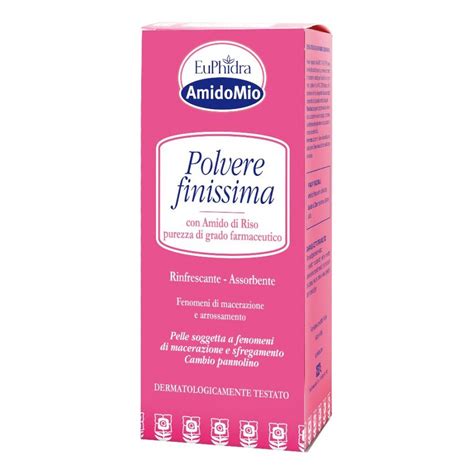 Euphidra Amidomio Polvere Finissima Amido Di Riso Pelli Sensibili 100g