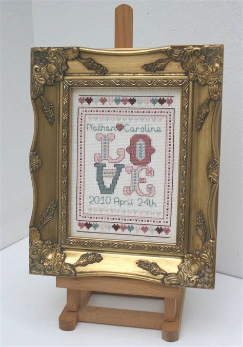 wedding and anniversary.cross stitch sampler kit by stitchkits ...