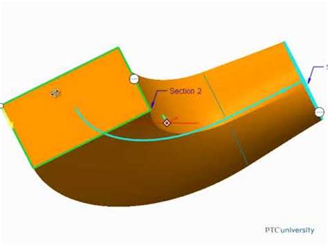 Creating Swept Blend In Creo Parametric CADD Centre Kharar Sector 125