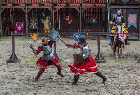 Detenice Czech October 22 2017 Medieval Knight Tournament In