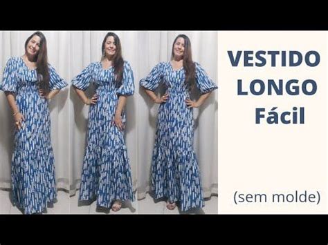 Como Fazer Vestido Longo F Cil Sem Molde Corte E Costura Para