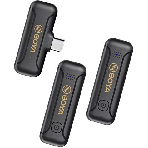 MICROFONE LAPELA BOYA WM3T2 U2 WIRELESS USB 2 TRANSMISSORES FOTO CENTRO