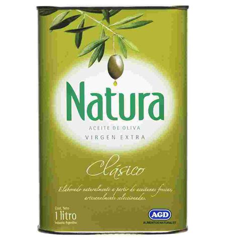 Aceite De Oliva Natura Extra Virgen Clásico 1 L Disco