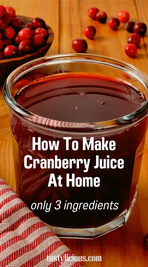 Fresh Cranberry Juice Recipe Artofit