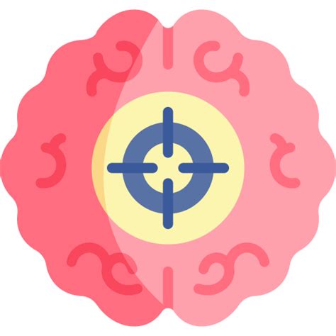 Ícone De Cérebro Kawaii Flat