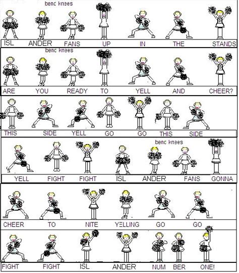 Printable Cheer Motions